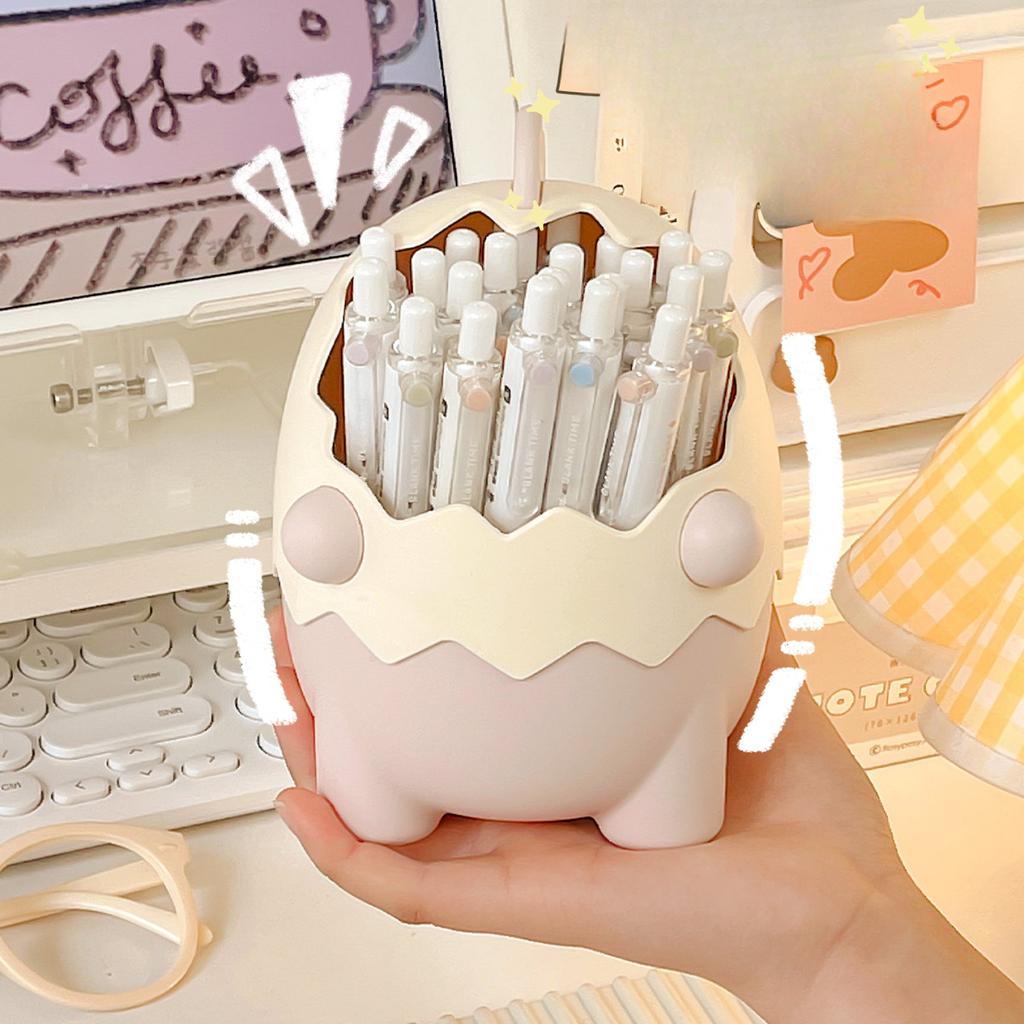 Portapenne Dinosauro Scrivania Studente Scatola Portaoggetti Cancelleria Grande Capacità Cartoon Bambini Ragazze Astuccio da Scrivania Portapenne