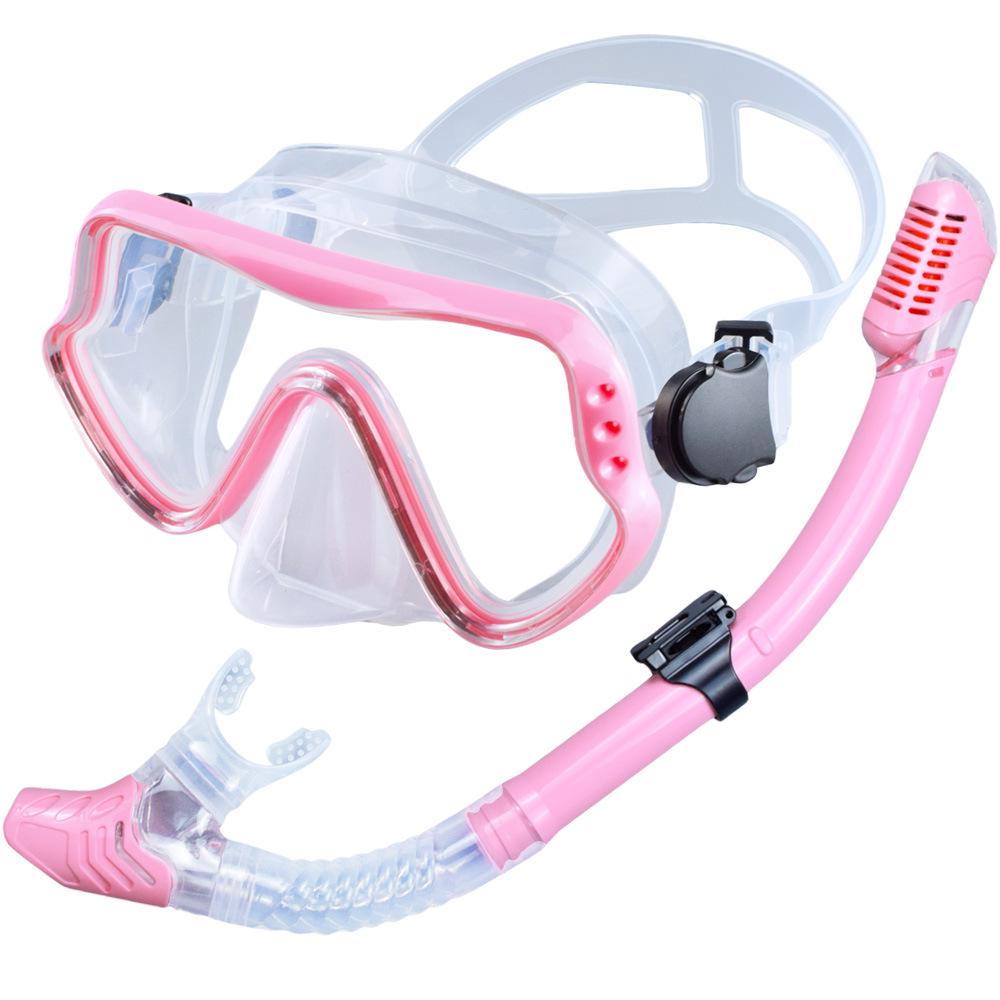 Unisex Adult Large Frame Silicone Diving Mask & Snorkel Set