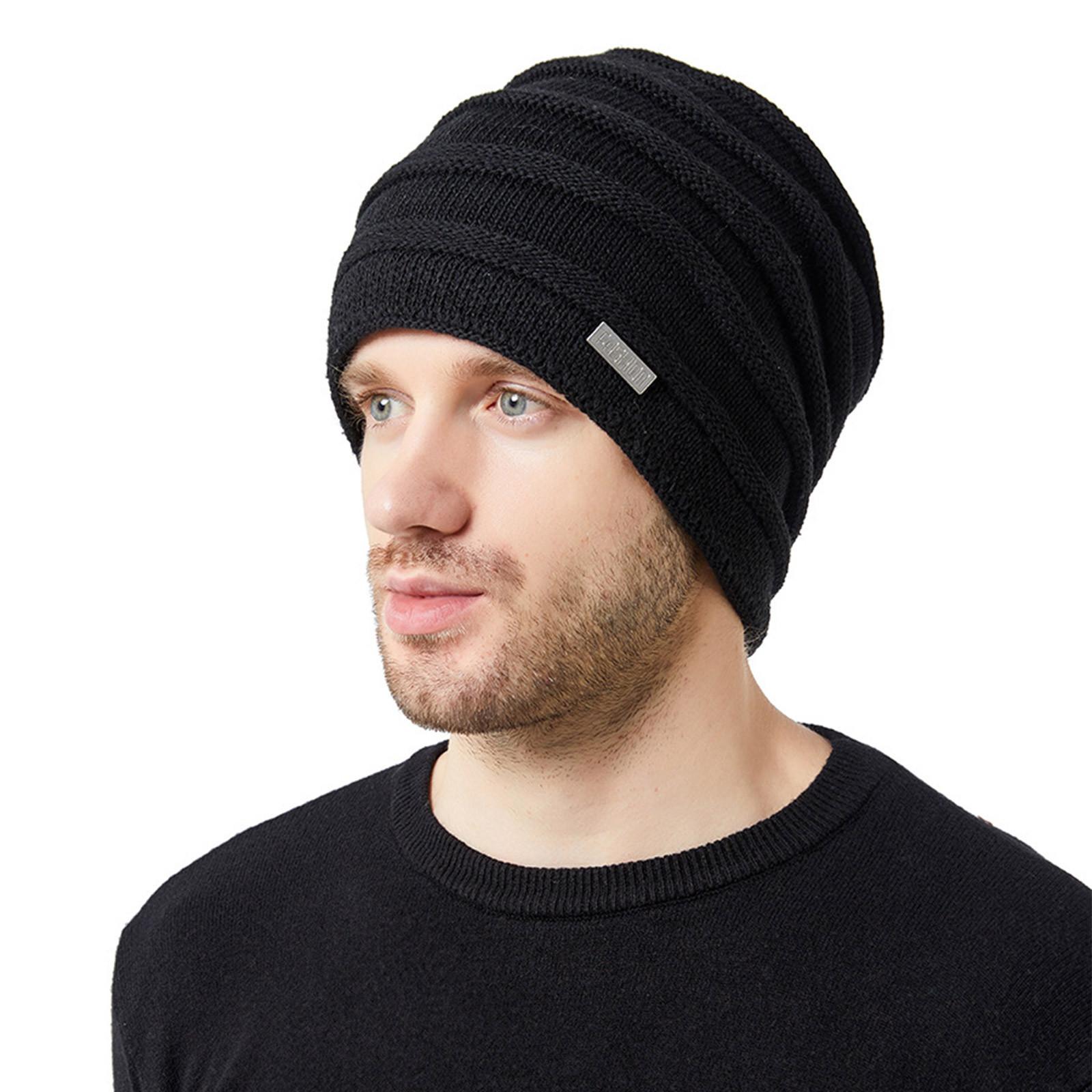 

Зимняя вязаная шапка в парном стиле плюс бархатная шапка с ушами