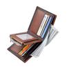 New Men's Wallet Short Multi-Functional Zipper Coin Bag Vintage Credit Card ID Holder Men's Wallet