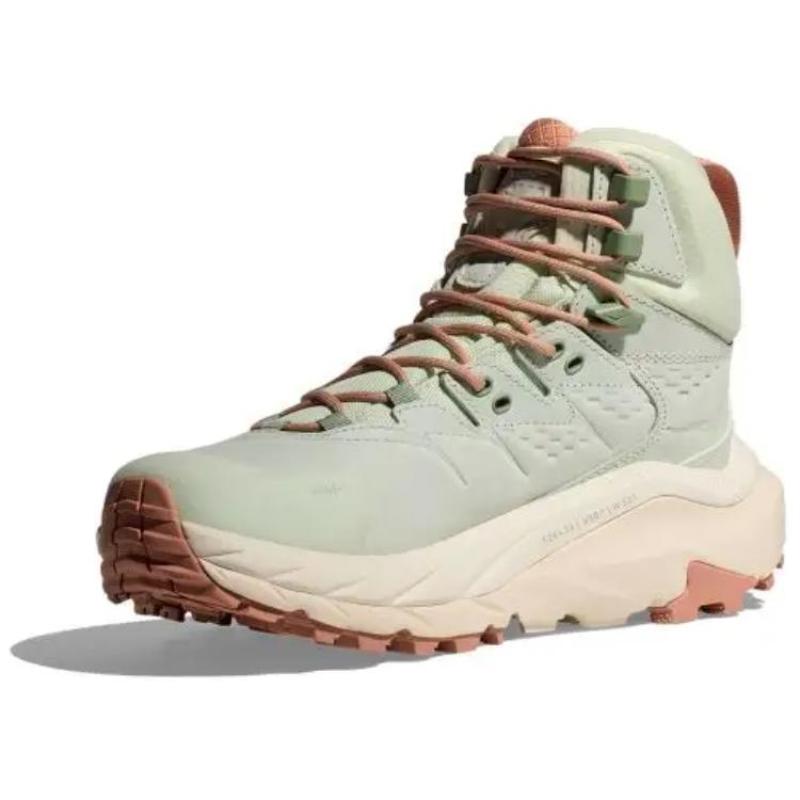 HOKA ONE ONE Kaha 2 Abrasion Resistant Waterproof Support High top Hiking Shoes Unisex Mint Green Sneakers 1130529-glcs