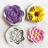 Flower Silicone Molds Diy Wedding Cupcake Topper Fondant Cake Decorating Tools Soap Resin Clay Candy Chocolate Mould