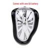 Creative Melting Table Clock with Roman Numerals – Retro Twist Design for Home and Office Decor