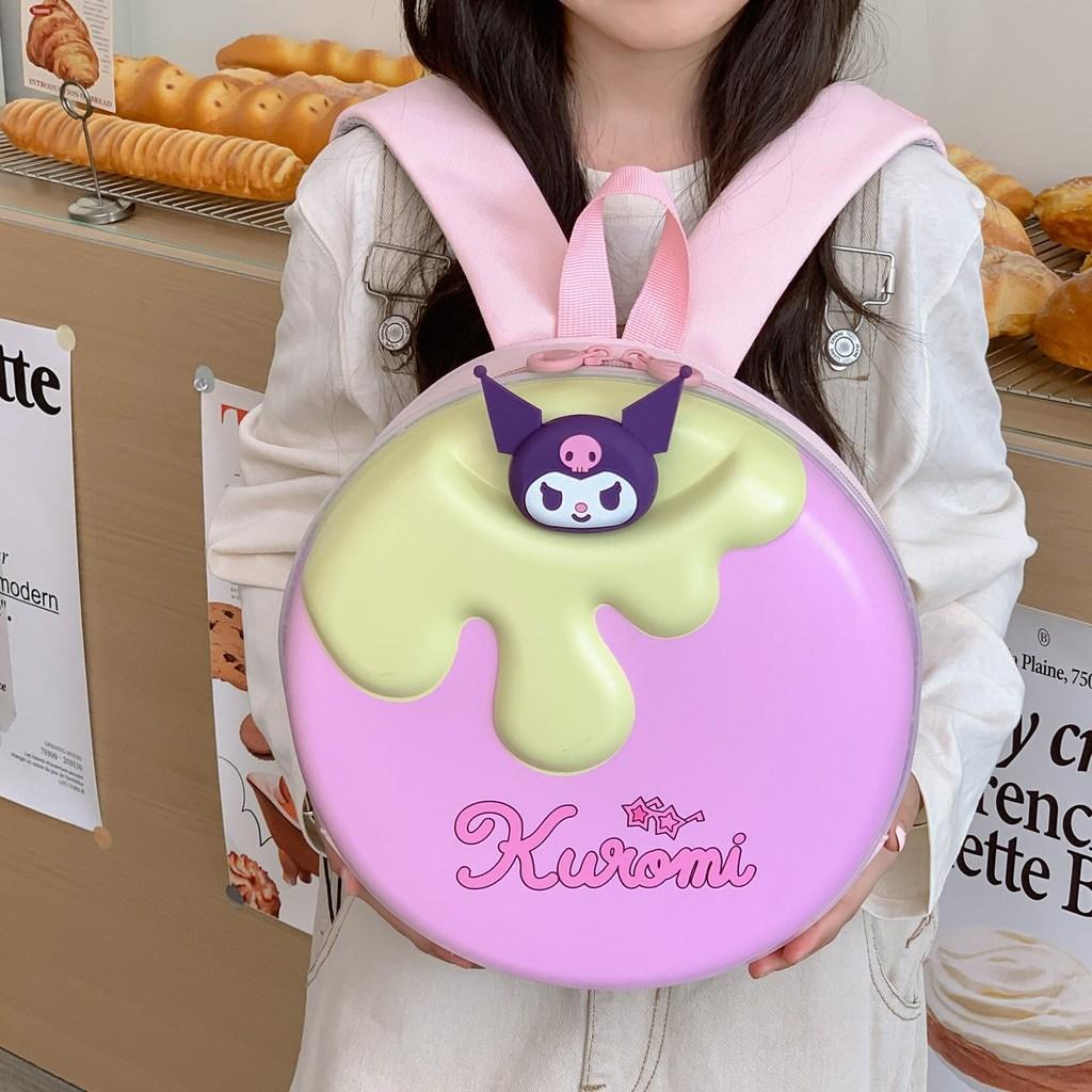 Childrens Cartoon Kuromi School Backpack With Lightweight Nylon And Air Cushion Straps For Girls