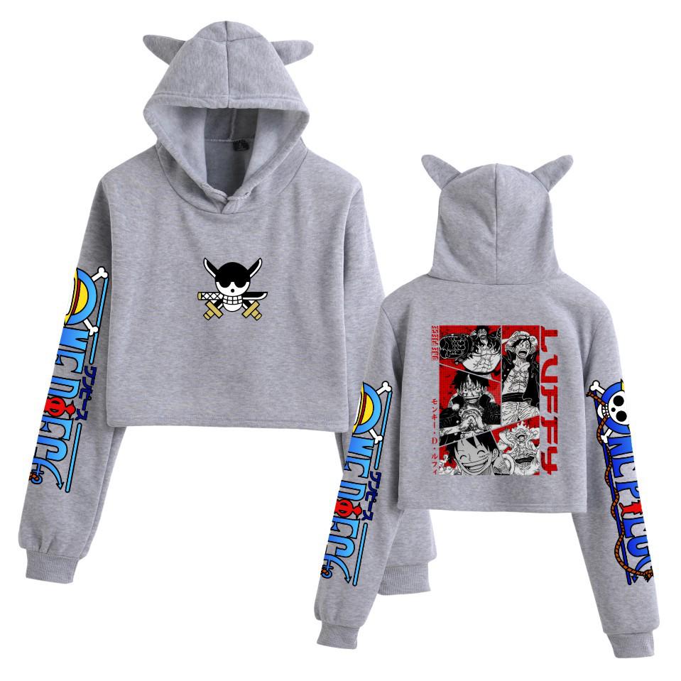 New Hot-Selling One Piece Print Casual Women's Cat Ear Hoodie