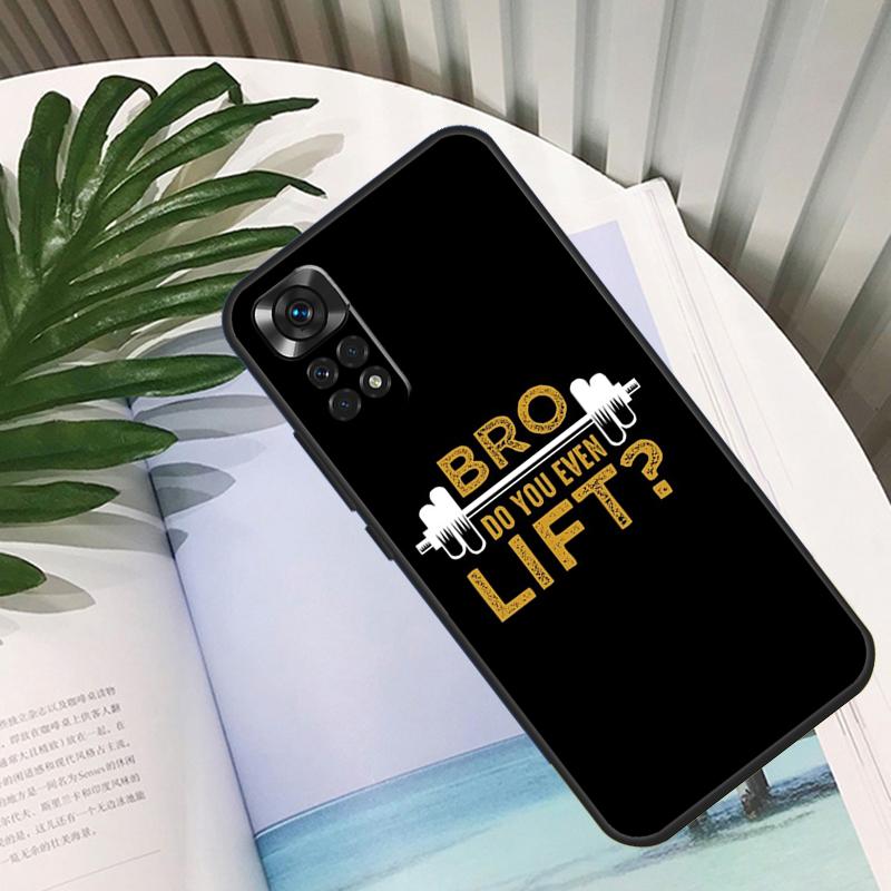 Motivierende Fitness-Handyhülle für Xiaomi Redmi Note 14 10 11 12 13 15 Pro Plus Hülle für Redmi 15 15C 14C 12C 10C 13C