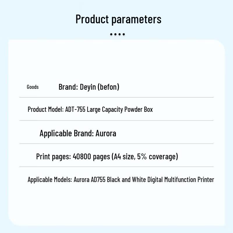 Befon ADT-755 High-Capacity Black Toner Cartridge