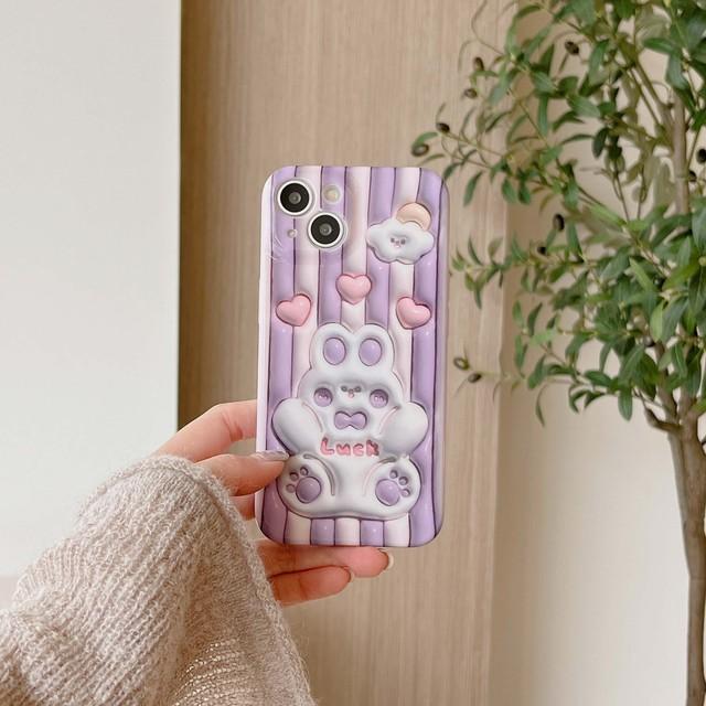 

Мягкий силиконовый чехол для телефона с рисунком кролика, облака, звезд, Ins Bunny Heart для Iphone 11 12 13 Promax 14 Pro Max, задняя крышка For iphone 14