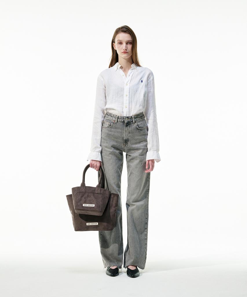 Der Koffer Shopper Suede [Charcoal]_Mini