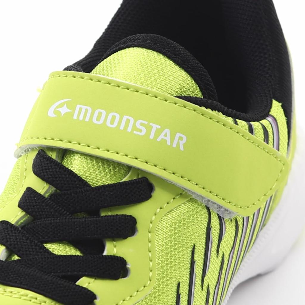 Moonstar AG J002 2E Kids' Sneakers, Lime, 21.0 Cm,