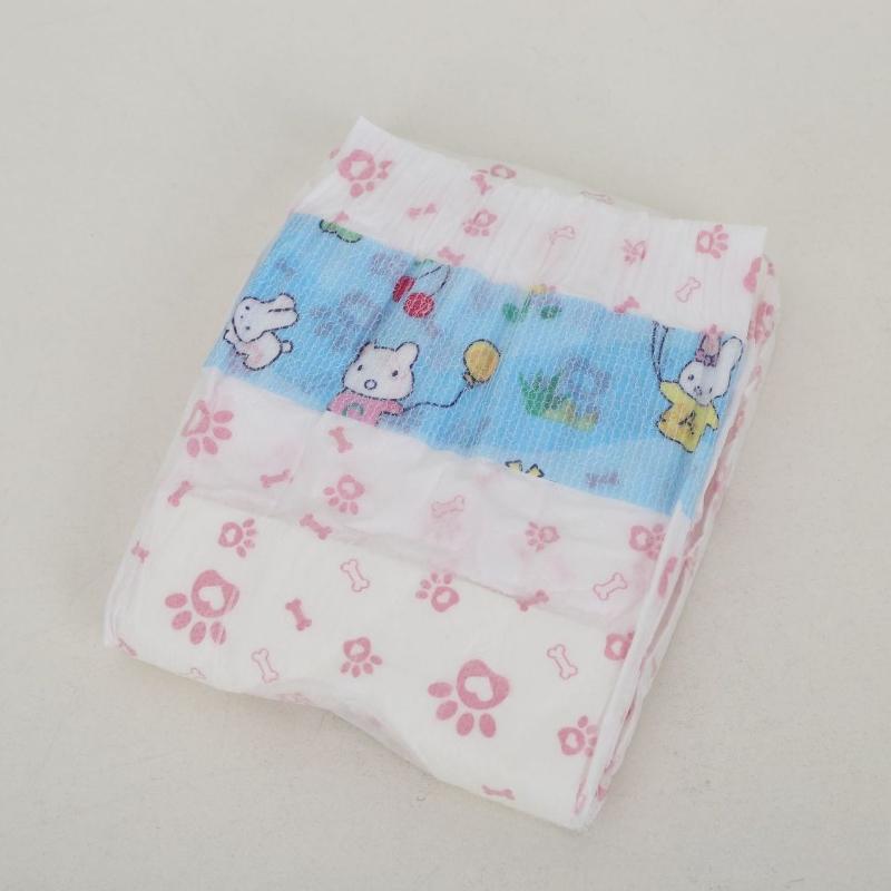 10pcs Female Dog Diapers Breathable Pet Diaper Absorbent Dog Panties Disposable Pee Pads Comfortable Cats Sanitary Pants Non Leakage Adjustable Nappy