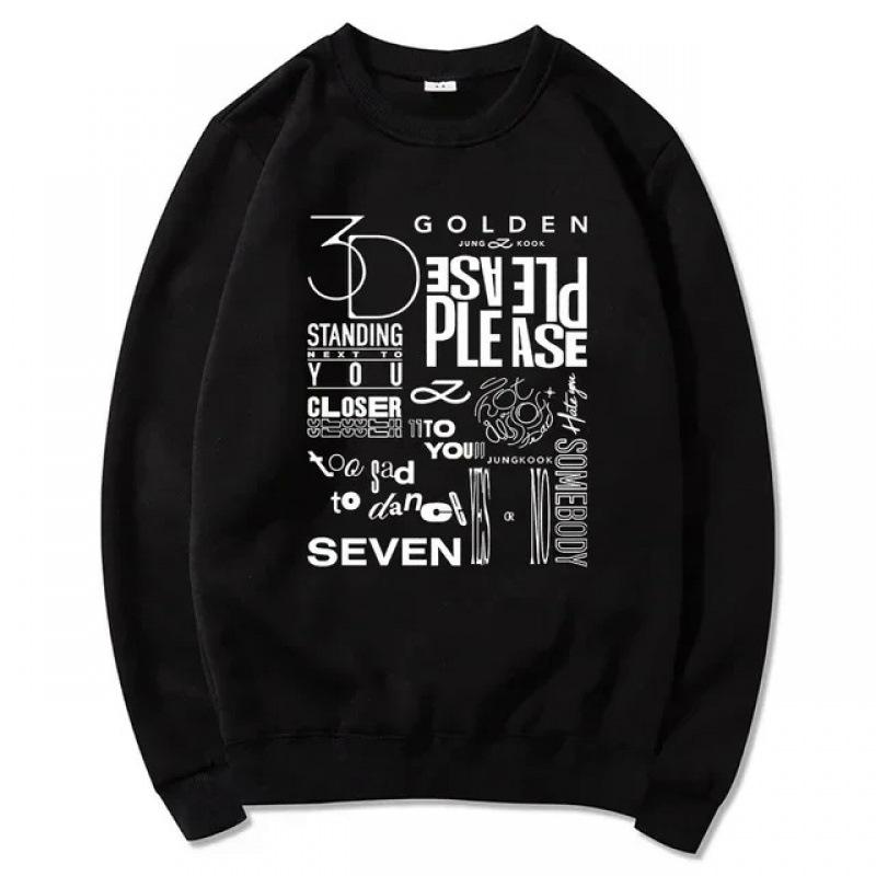 JungKook Golden Hoodie Women Harajuku Hoodie