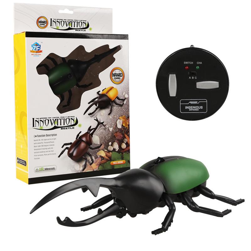 

Детские хитрые игрушки с дистанционным управлением насекомое жук инфракрасный пульт дистанционного управления тень жук реалистичные электрические игрушки с дистанционным управлением животные зелёный