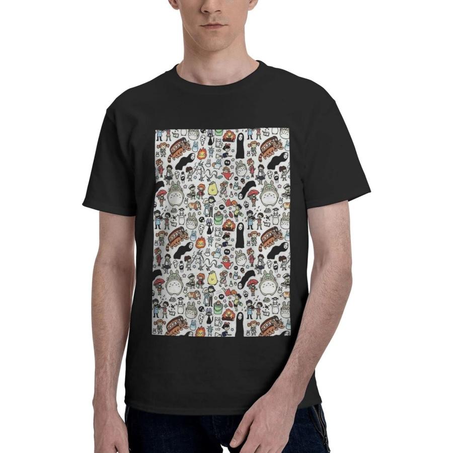 

RePaLy Men s T Shirt Studio Ghibli T-Shirt Short Sleeve Pullover Tops XXXXXL різнокольоровий