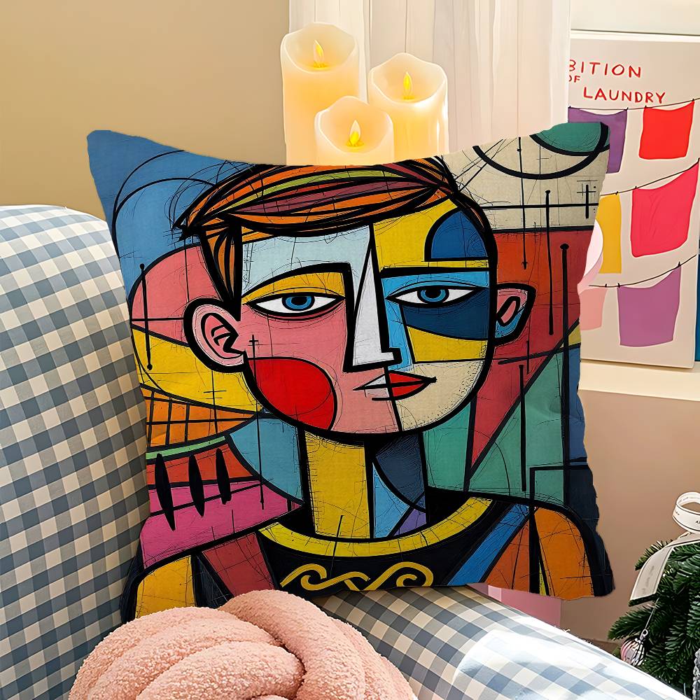 

Пабло Пикассо Известное произведение искусства Наволочка Подушка-плед для дивана автомобиля Чехол для подушки на сиденье автомобиля Рождественский подарок 40x40 см 45x45 см 30cmx30cm