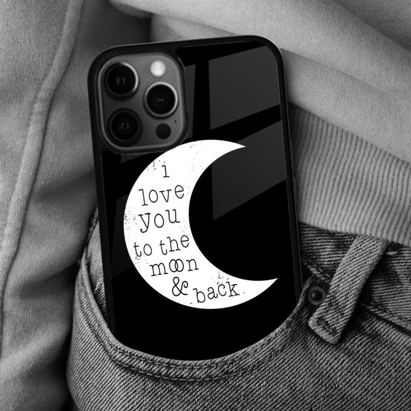 I Love You To The Moon And Back Soft Phone Case for iPhone 17 Air 16e Pro max 15 Pro 13 14 Plus 11 12 MagSafe Magnetic Coque