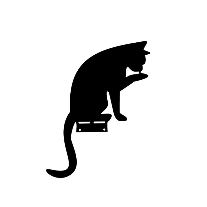 Metal Garden Decors Metal Yard Animals Garden Stakes Cat Yard Decorations Outdoor Garden Insert for Flowerbeds Lawn