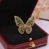 New Sight New Fashion Brand Jewelry Zirconia Butterfly Engagement Rings for Women Gift Adjustable Open Wedding Rings