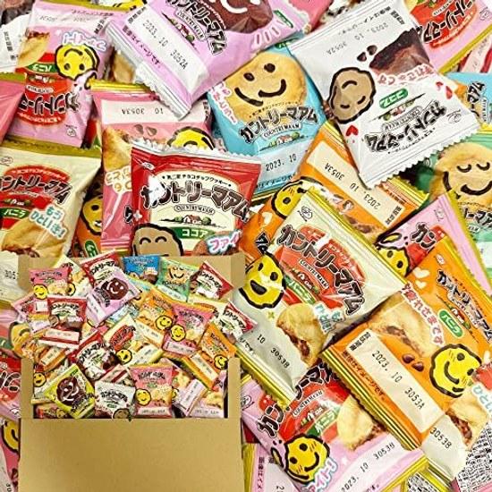Fujiya Country Maam Vanilla Cocoa Message Design Package 30 Bags PSJBOX Large Capacity Small Pack Individual Packaging Bulk Set Party
