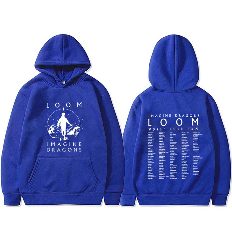 Limited Imagine Dragons Band Loom World Tour Hoodie Men Women Rock Punk Gothic Oversized Streetwear