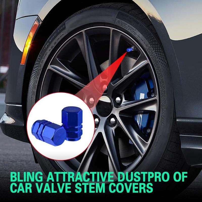1-20Bag Aluminum Alloy Tire Valve Caps Universal Car Truck Motorcycle Wheel Stem Covers Dust Proof Tire Accessories for SUV Bike