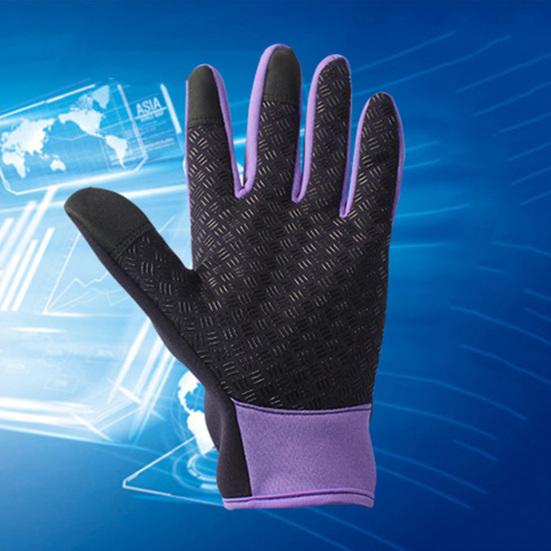 Unisex Winter Outdoor Skifahren Radfahren wasserdichte warme Reißverschluss Touchscreen Handschuhe