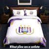 Anderlecht FC Design Bed Bedding Set 1 Duvet Cover + 2 Pillowcases Soft Breathable Household Bed Linens