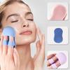 3PCS Soft Handheld Silicone Facial Cleansing Brush Anti-Slip Face Exfoliating Scrubber Brush