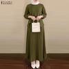 Women 3/4 Sleeve Blouse and Long Skirts Vintage Two Piece Suit Sets