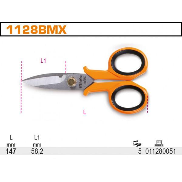 Scissors For Electricians, Straight + M. Series - Be 1128Bmx