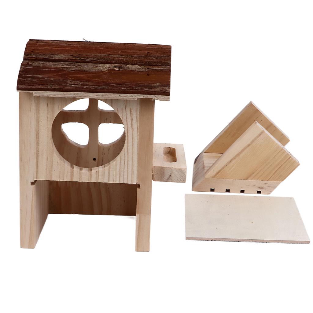 Hamster Hideout House Cute Warm Large Space Rodent Sleeping House for Guinea Pigs Gerbils Rats Small Animals