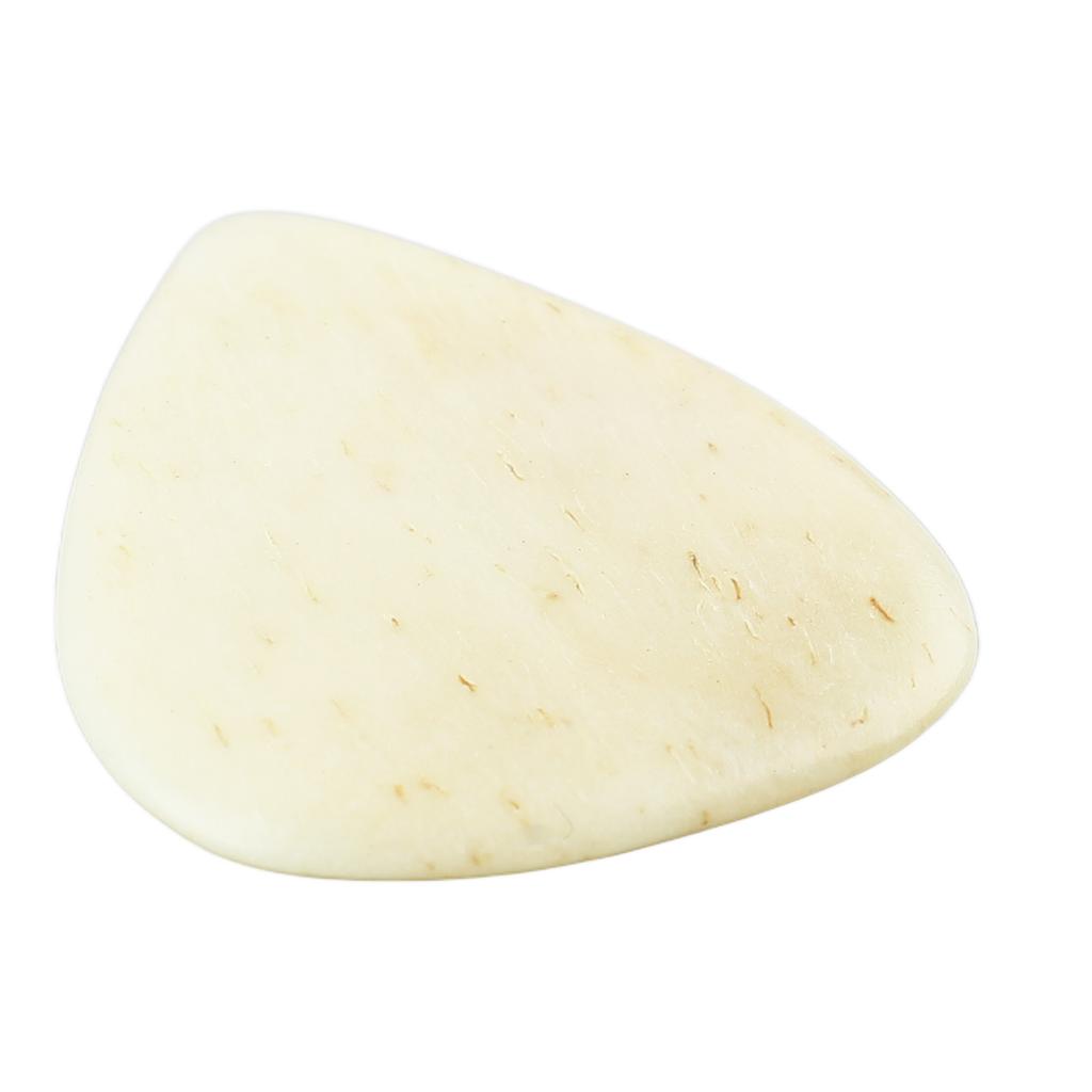 Guitar Pick Ox Bone Skidproof Easy Playing Plucking Pick Accessory for Performance Flat and Concave Surfaces