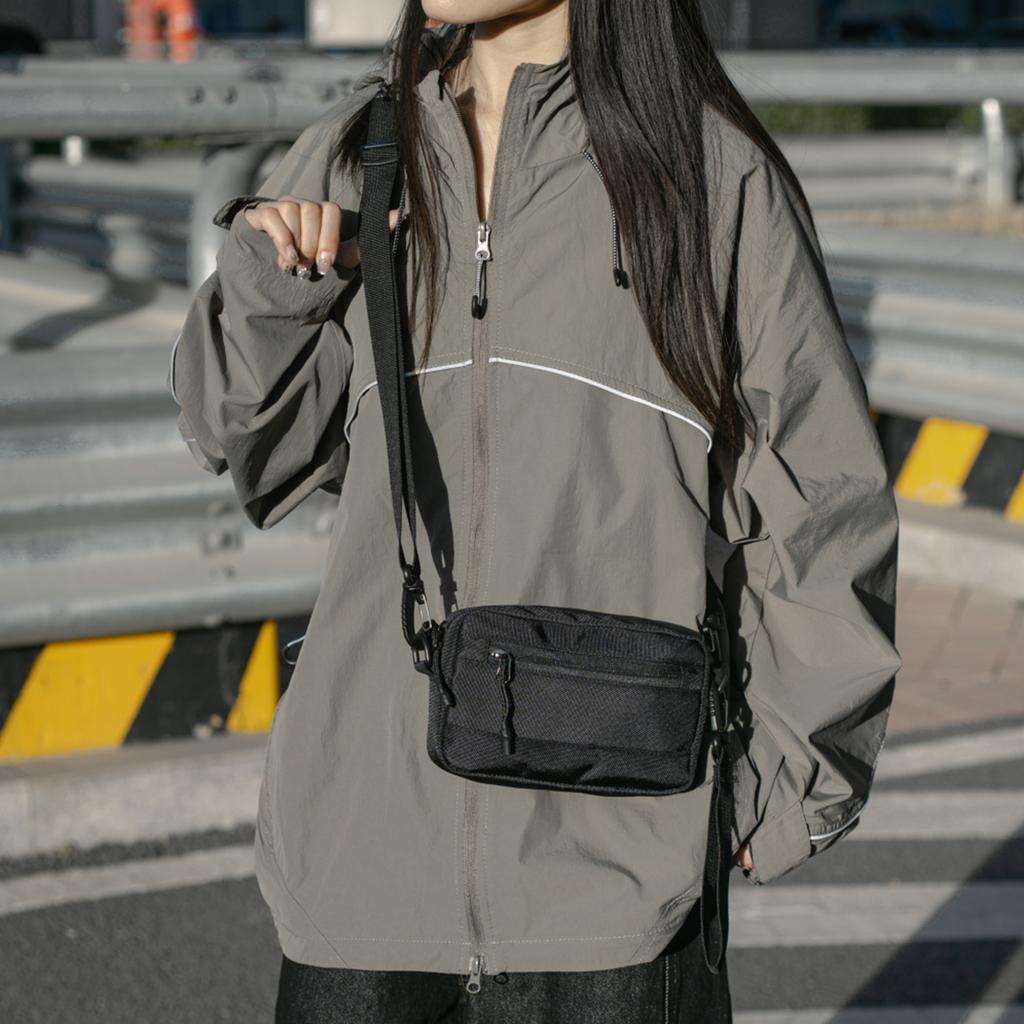 Sling Bag for Cycling & Commuting Lightweight Large Capacity Travel Shoulder Bag Unisex Sports Waist Pack Casual Outdoor Use
