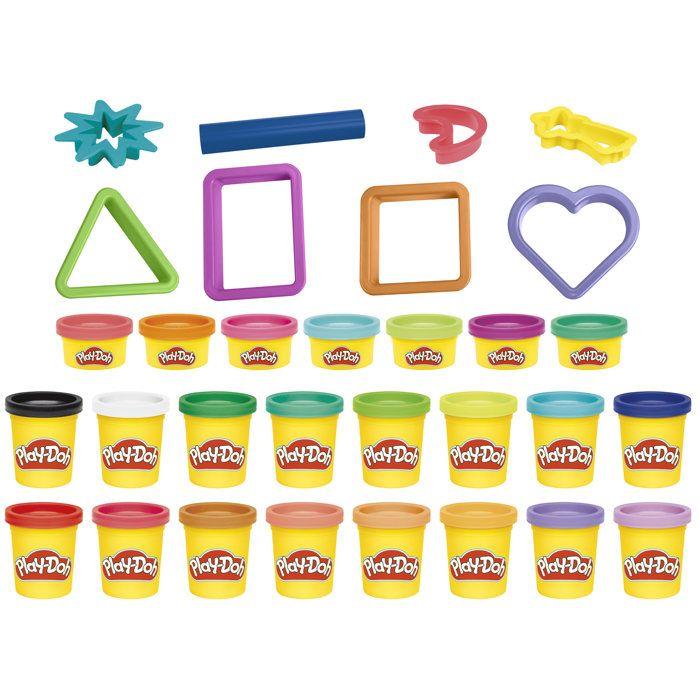 Play-Doh Geschenkset, Knete, 23 Dosen und 8 Zubehörteile, Kreatives Basteln für Kinder, Klassisch, ab 3 Jahren