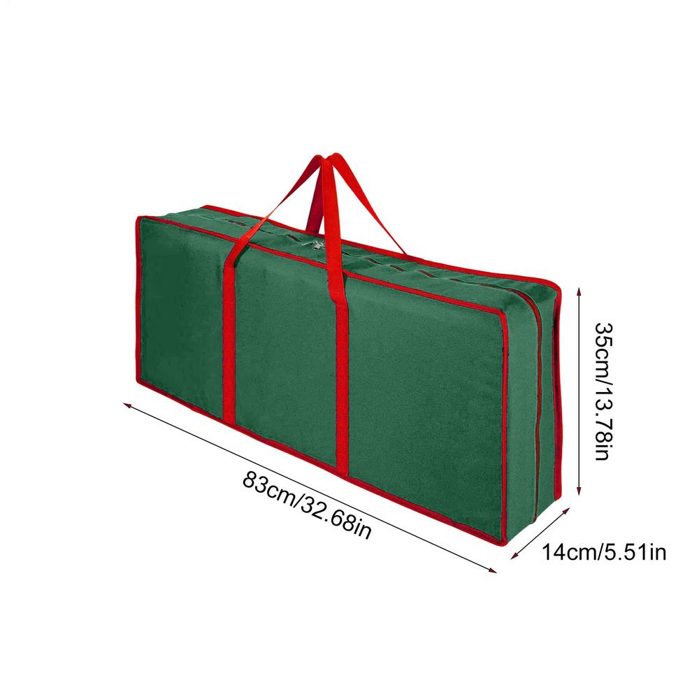

Christmas Storage Bag With Zipper Christmas Carrying Case Wrapping Paper Organizer Storage Gift Holiday Decoration Storage Box зелений