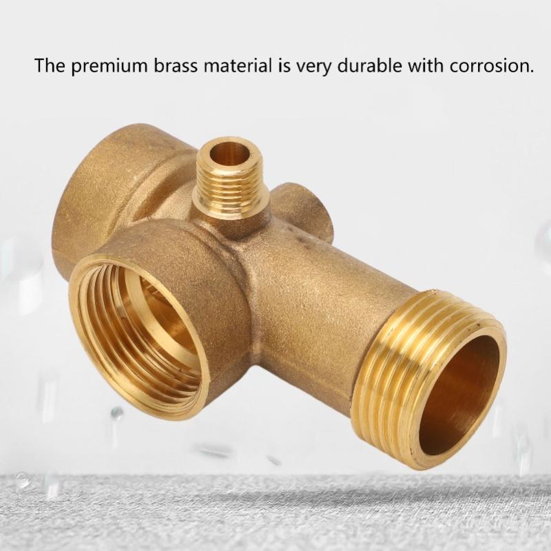 Rohrfitting 5-Wege Messing G1 G1/4 Wasser Öl Gas Rohrleitungsverbinder Für Küche Badezimmer