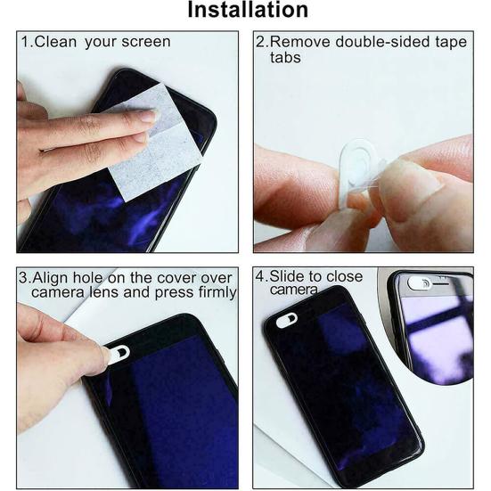 3Pcs Universal WebCam Cover Camera Privacy Sticker for Web Laptop PC Tablet