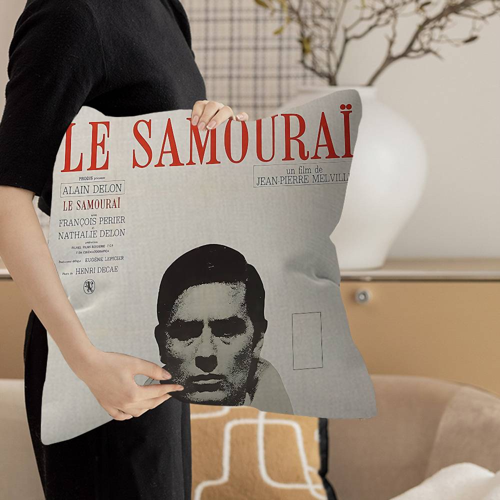 Famous Movie Star Alain Delon Decorative Room Aesthetics Pillow Case Home Decor Bedroom Sofa Bed Couch Pillow Cover 45X45
