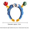 Cute Plush Hairband Twisty Stick Hair Band For Face Washing, Whimsical Non-Slip Teeth Design Hair Clip