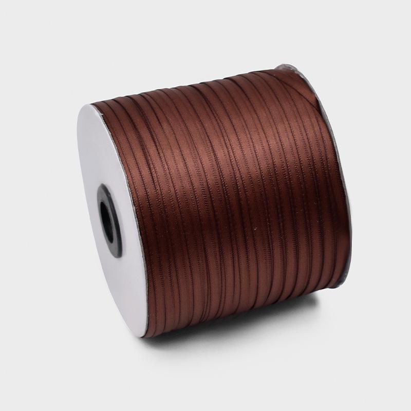 0.3cm Encrypted Polyester Satin Ribbon for Clothing and DIY Accessories