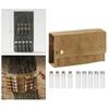 9 Canvas Bag Glass Portable Transparent Lid Cruet Storage Organizer for Outdoor Indoor Party Picnic Travel