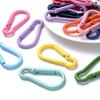 DIY Making Jewelry Safety Buckle Metal Camping Carabiner Hook Key Ring D Carabiner Keychain Clip