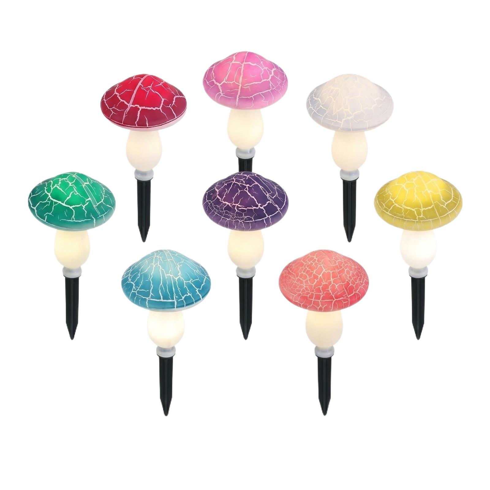 

Solar Powered Outdoor Mushroom Garden Lights with Realistic Texture and Durable Plastic Construction for Yard Pathway Lawn Decoration one size