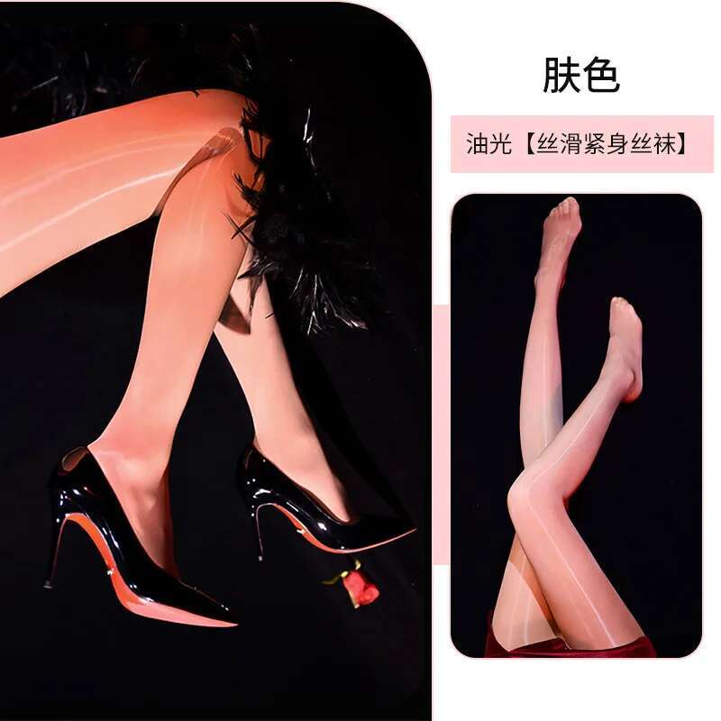 

with glossy stockings and silky textur open crotch pantyhose non removable striped thigh high socks socks open cut black UK8J 40-60kg