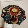 1pc Celestial Mandala Automatic Folding Umbrella, Heavy-Duty 8-Rib Construction, Perfect for Everyday Yy251114106
