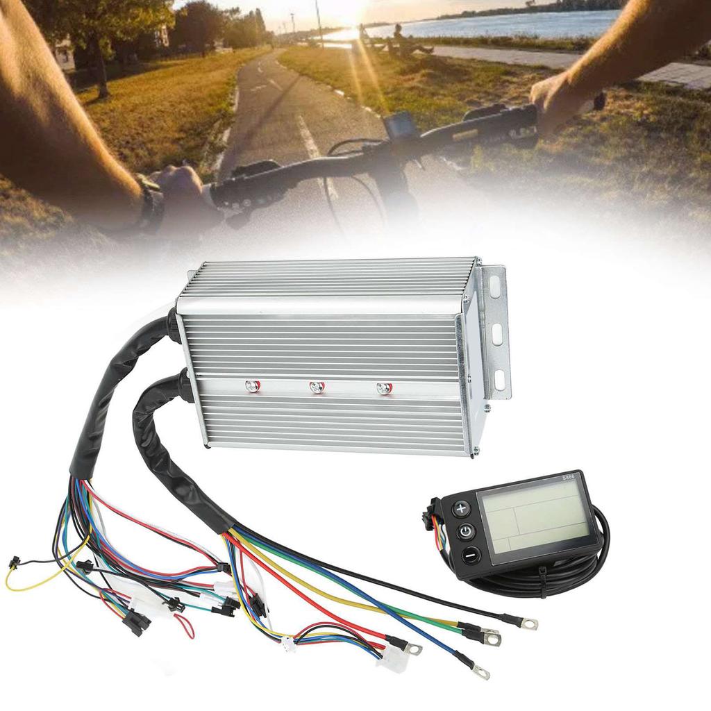 Motor Brushless Controller Kit 1500W with LCD Display Meter 48?60V for Electric Bikes Scooters