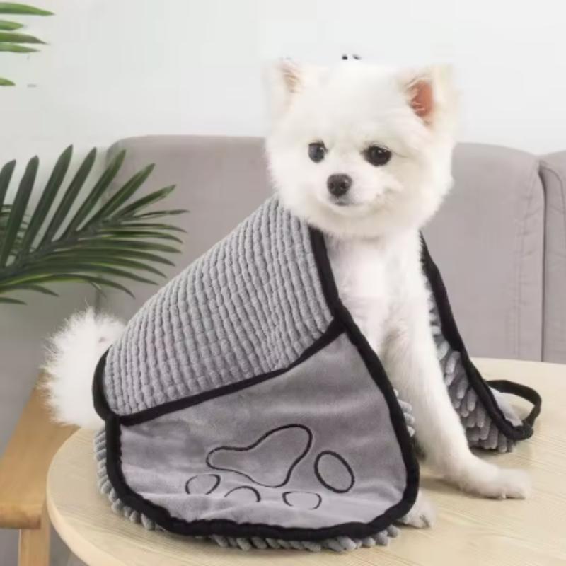 Large Absorbent Quick-Drying Pet Bath Towel for Cats And Dogs Golden Retriever Hair Blanket Small Dog Bath Supplies Teddy