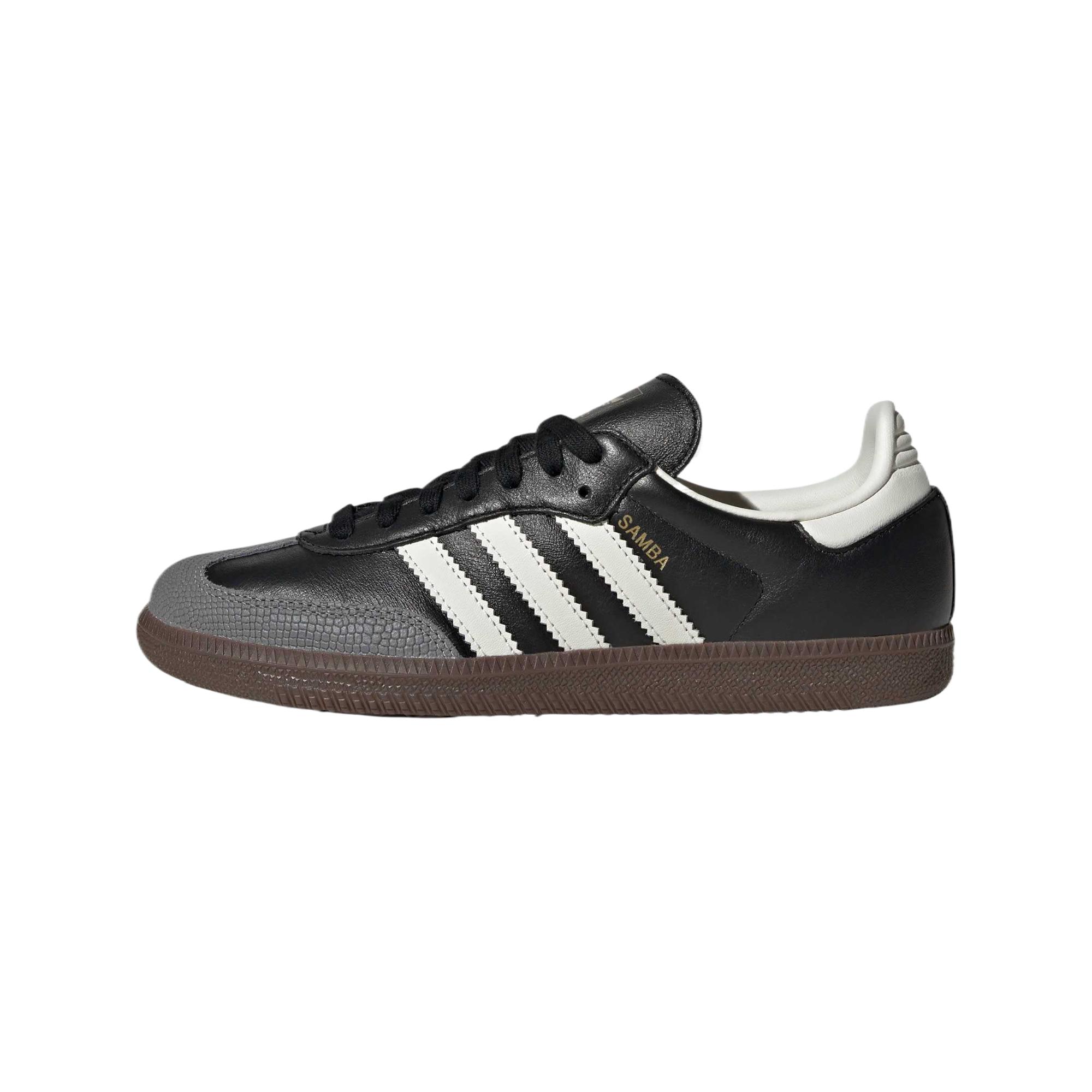 Adidas  Samba OG Black Off White Snakeskin Women Sneakers Core-Black Gold-Metallic JR8165 36⅔