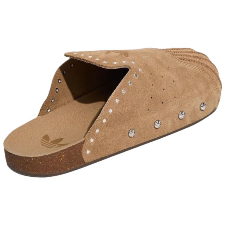 adidas Originals Adimule Superstar Comfortable Versatile Open-Toe Slippers Unisex Footwear Brown KZ6604