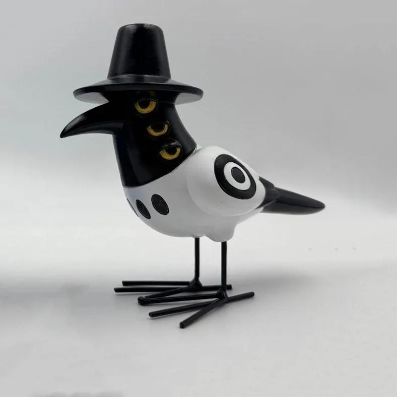 Kpop Tiger Anime Figure: Cute Resin Sculpture With Bird - Fantasy Home, Garden & Courtyard Decor Ornament